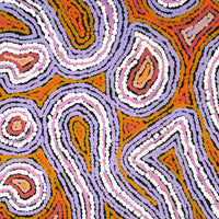 Aboriginal Artwork by Sarah Napaljarri Simms, Mina Mina Jukurrpa (Mina Mina Dreaming), 61x46cm