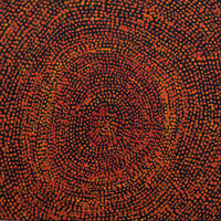 Aboriginal Artwork by Sarah Napurrurla Leo, Ngapa Jukurrpa (Water Dreaming) - Puyurru, 30x30cm
