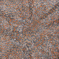 Sebastian Jupurrurla Wilson, Wardapi Jukurrpa (Goanna Dreaming) - Yarripilangu, 76x76cm