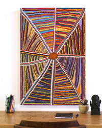 Aboriginal Artwork by Selina Brown, Untitled, 91x61cm