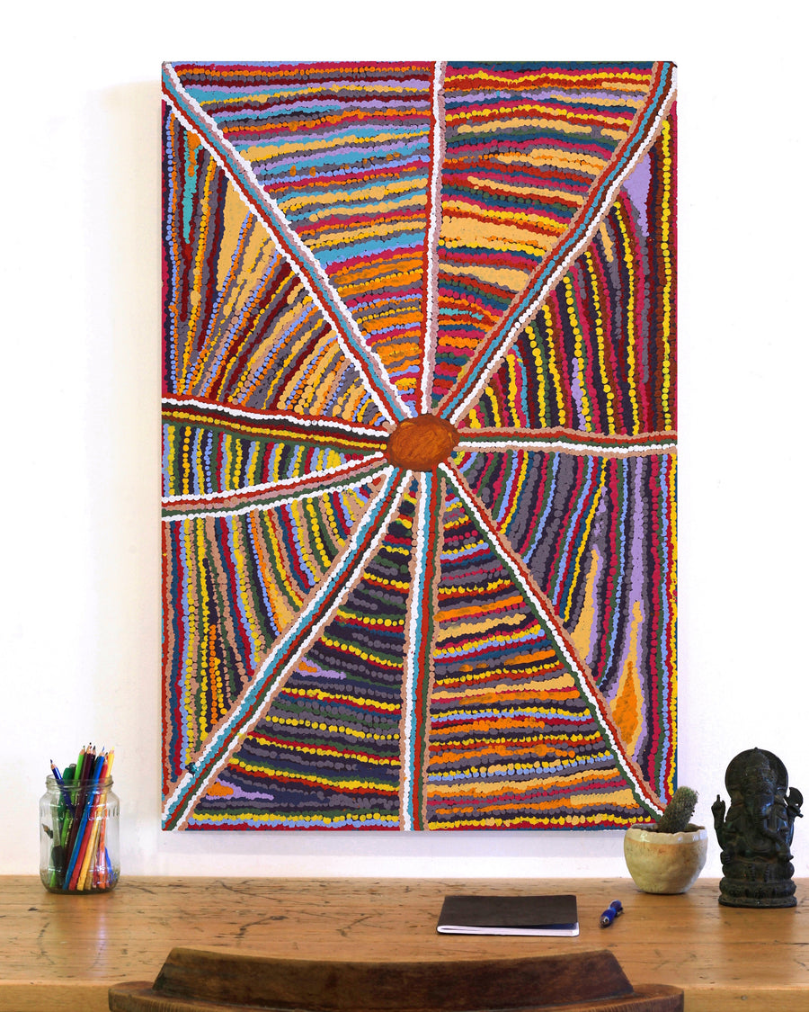 Aboriginal Artwork by Selina Brown, Untitled, 91x61cm