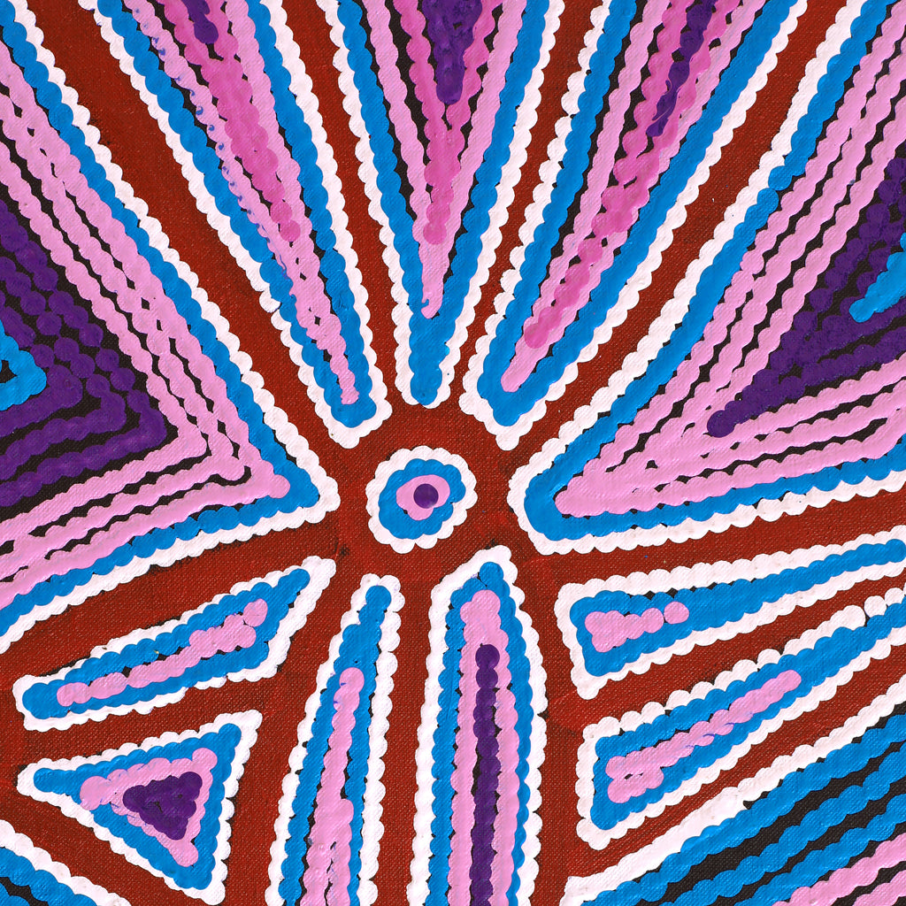 Aboriginal Artwork by Selina Napanangka Fisher, Pikilyi Jukurrpa (Vaughan Springs Dreaming), 107x46cm