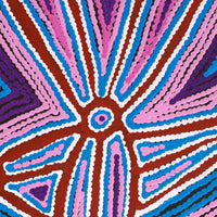 Aboriginal Artwork by Selina Napanangka Fisher, Pikilyi Jukurrpa (Vaughan Springs Dreaming), 107x46cm