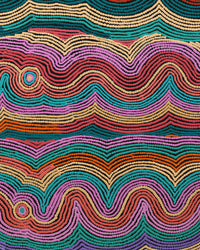 Aboriginal Artwork by Selina Napanangka Fisher, Pikilyi Jukurrpa (Vaughan Springs Dreaming), 107x91cm