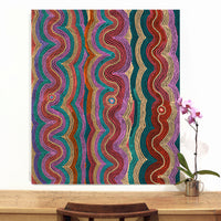 Aboriginal Artwork by Selina Napanangka Fisher, Pikilyi Jukurrpa (Vaughan Springs Dreaming), 107x91cm