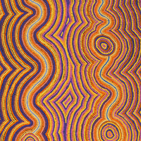 Aboriginal Artwork by Selina Napanangka Fisher, Pikilyi Jukurrpa (Vaughan Springs Dreaming), 122x61cm