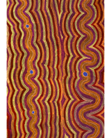 Aboriginal Artwork by Selina Napanangka Fisher, Pikilyi Jukurrpa (Vaughan Springs Dreaming), 152x107cm