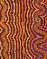 Aboriginal Artwork by Selina Napanangka Fisher, Pikilyi Jukurrpa (Vaughan Springs Dreaming), 152x107cm