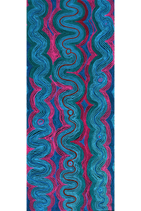 Aboriginal Artwork by Selina Napanangka Fisher, Pikilyi Jukurrpa (Vaughan Springs Dreaming), 183x76cm