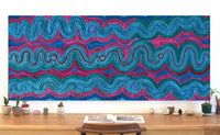 Aboriginal Art by Selina Napanangka Fisher, Pikilyi Jukurrpa (Vaughan Springs Dreaming), 183x76cm - ART ARK®