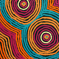 Aboriginal Artwork by Selina Napanangka Fisher, Pikilyi Jukurrpa (Vaughan Springs Dreaming), 40x40cm