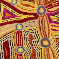 Aboriginal Artwork by Selina Napanangka Fisher, Pikilyi Jukurrpa (Vaughan Springs Dreaming), 50x40cm