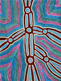 Aboriginal Artwork by Selina Napanangka Fisher, Pikilyi Jukurrpa (Vaughan Springs Dreaming), 61x46cm