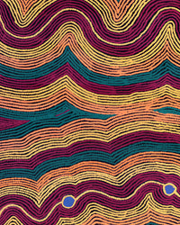 Aboriginal Artwork by Selina Napanangka Fisher, Pikilyi Jukurrpa (Vaughan Springs Dreaming), 76x61cm