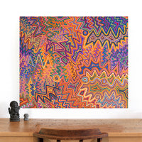 Aboriginal Artwork by Selina Napanangka Fisher, Pikilyi Jukurrpa (Vaughan Springs Dreaming), 91x76cm