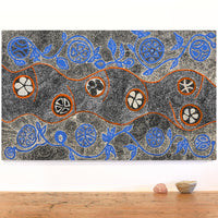 Selma Napanangka Tasman, Wanakiji Jukurrpa (Bush Tomato Dreaming), 76x46cm