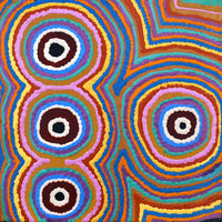 Aboriginal Artwork by Sentarra Nakamarra Marshall, Pikilyi Jukurrpa (Vaughan Springs Dreaming), 30x30cm