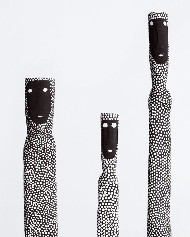Aboriginal Artwork by Serena Bonson, Warraburnburn Family (Group of 3)