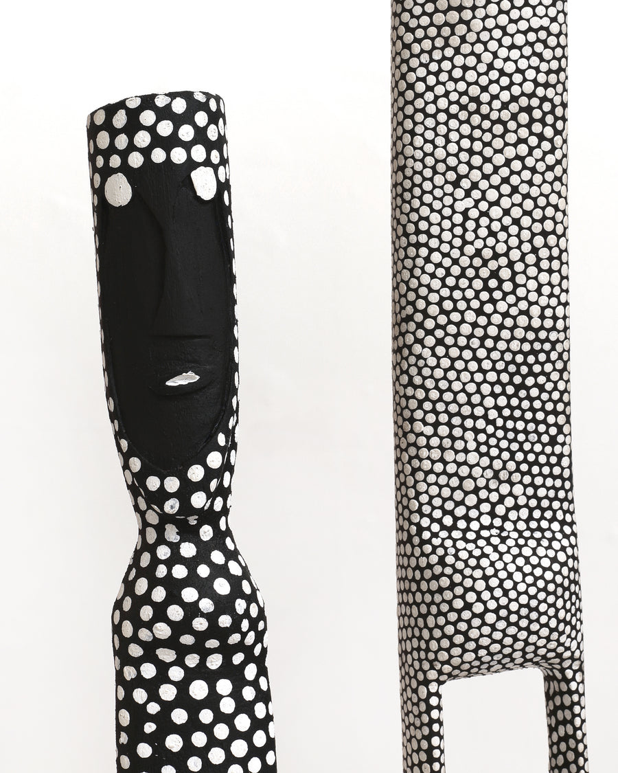 Aboriginal Artwork by Serena Bonson, Warraburnburn Family (Group of 3), 109cm