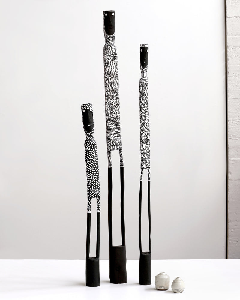 Aboriginal Artwork by Serena Bonson, Warraburnburn Family (Group of 3), 109cm