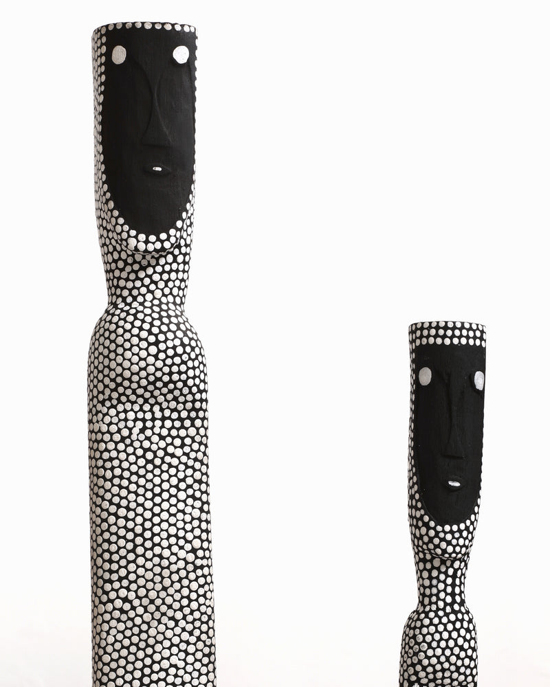 Aboriginal Artwork by Serena Bonson, Warraburnburn Family (Group of 3), 109cm