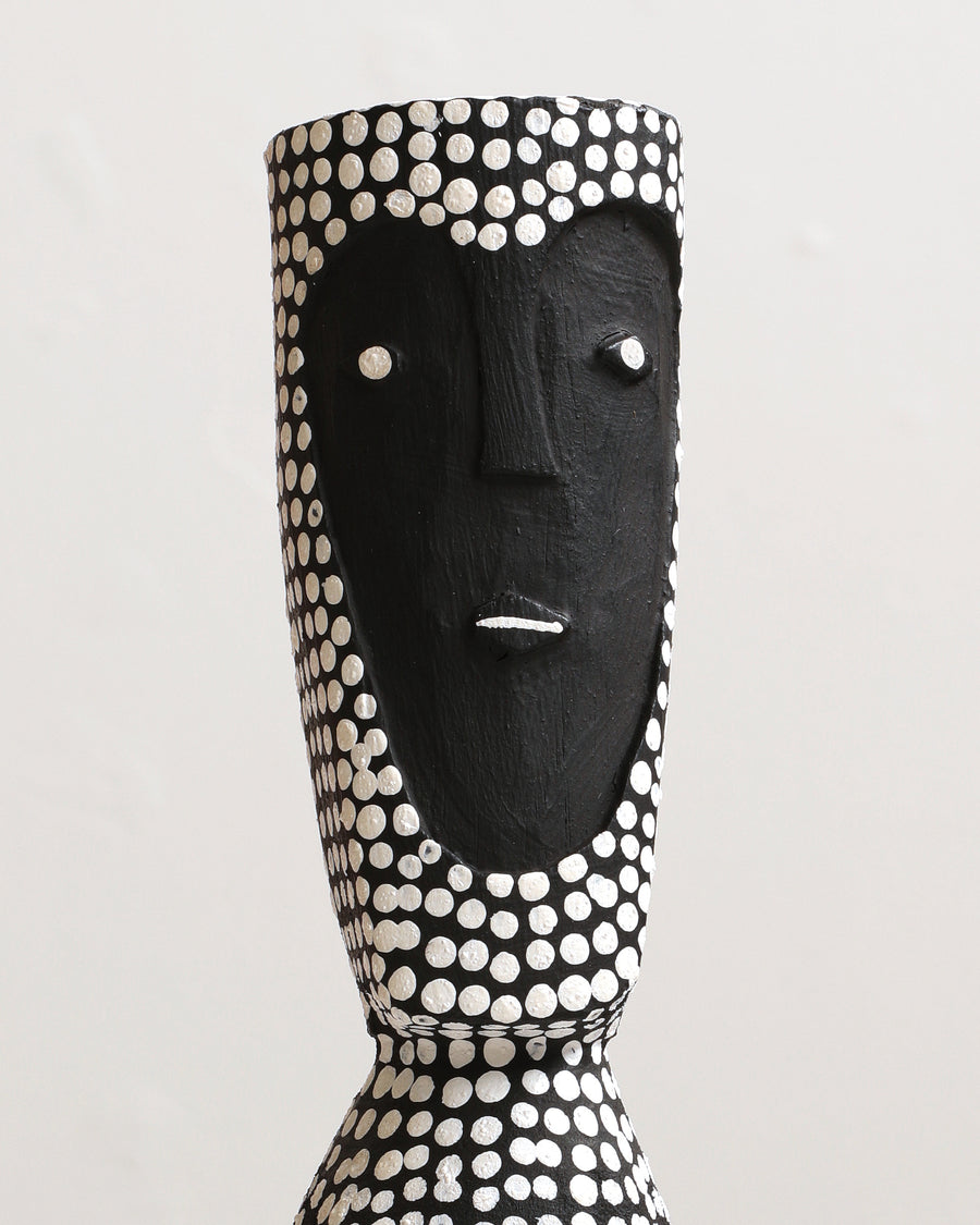 Aboriginal Artwork by Serena and Jeremiah Bonson, Warraburnburn, Pair, 71cm