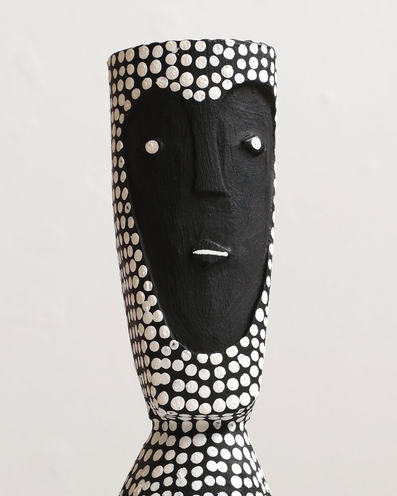 Aboriginal Artwork by Serena and Jeremiah Bonson, Warraburnburn, Pair, 71cm