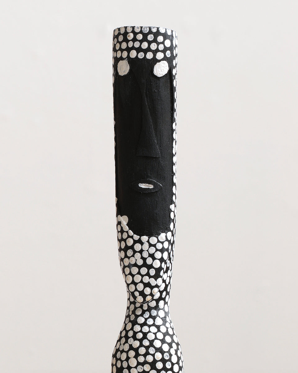 Aboriginal Artwork by Serena and Jeremiah Bonson, Warraburnburn, Pair, 71cm