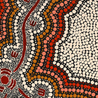 Aboriginal Artwork by Serita Nakamarra Ross, Pamapardu Jukurrpa (Flying Ant Dreaming) - Warntungurru, 107x61cm