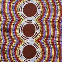 Serita Nakamarra Ross, Pamapardu Jukurrpa (Flying Ant Dreaming) - Warntungurru, 30x30cm