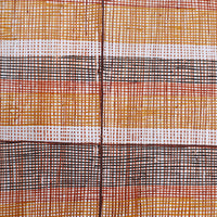 Aboriginal Artwork by Seymour Wulida, Wak Wak, 143x47cm Bark Painting
