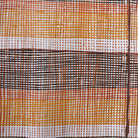 Aboriginal Artwork by Seymour Wulida, Wak Wak, 143x47cm Bark Painting