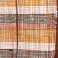 Aboriginal Artwork by Seymour Wulida, Wak Wak, 79x26cm Bark Painting