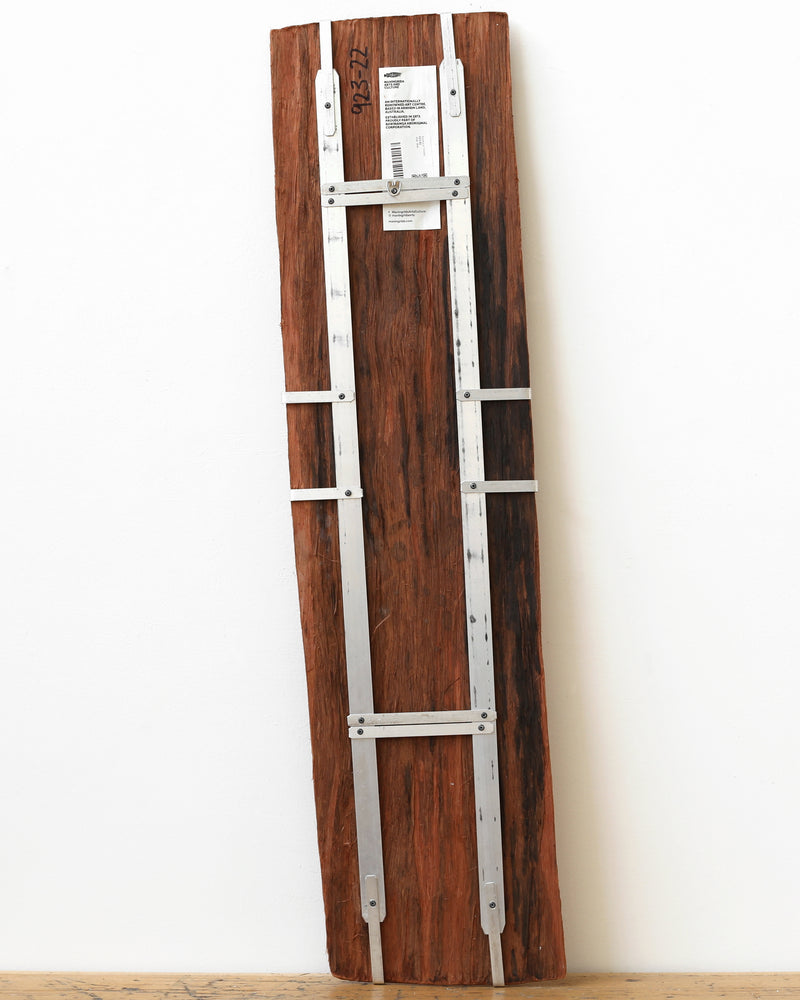 Aboriginal Artwork by Seymour Wulida, Wak Wak, 101x25cm Bark Painting