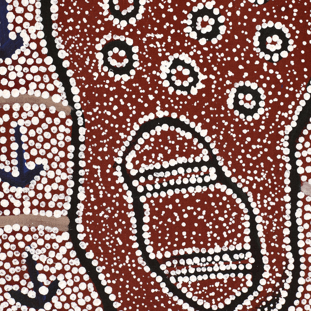 Aboriginal Artwork by Shakira Napaljarri Morris, Yarungkanyi Jukurrpa (Mt Doreen Dreaming), 152x61cm