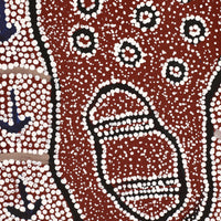 Aboriginal Artwork by Shakira Napaljarri Morris, Yarungkanyi Jukurrpa (Mt Doreen Dreaming), 152x61cm