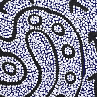 Aboriginal Artwork by Shakira Napaljarri Morris, Yankirri Jukurrpa (Emu Dreaming) - Ngarlikirlangu, 30x30cm
