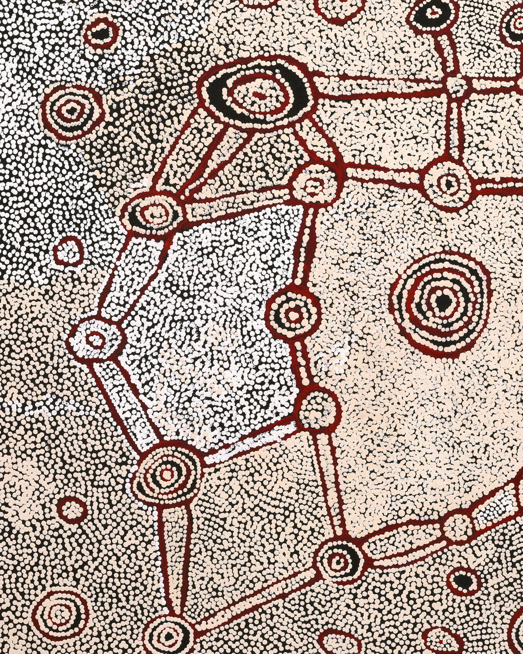 Shane Jampijinpa Brown, Ngapa Jukurrpa (Water Dreaming) - Puyurru, 122x91cm