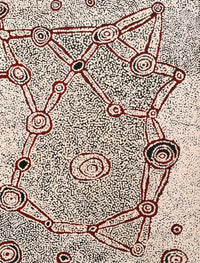 Shane Jampijinpa Brown, Ngapa Jukurrpa (Water Dreaming) - Puyurru, 122x91cm