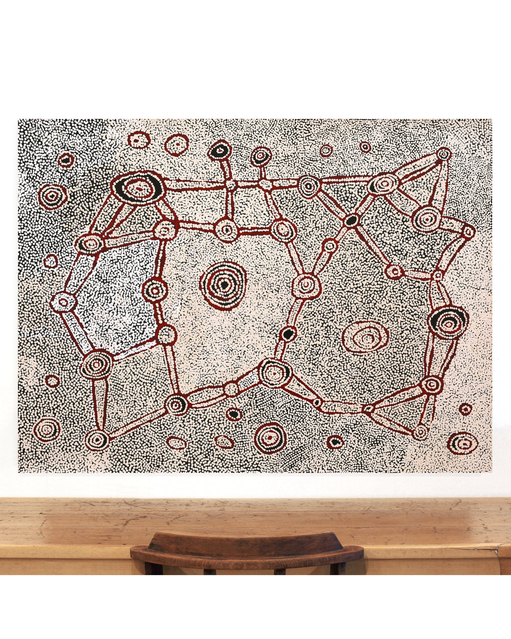 Shane Jampijinpa Brown, Ngapa Jukurrpa (Water Dreaming) - Puyurru, 122x91cm