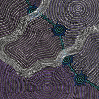 Aboriginal Artwork by Shanna Napanangka Williams, Seven Sisters Dreaming, 107x91cm