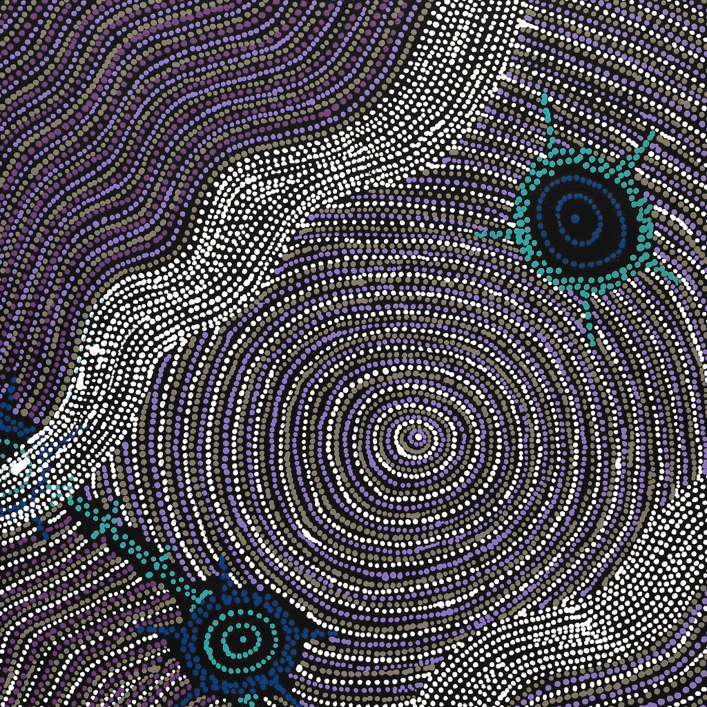 Aboriginal Artwork by Shanna Napanangka Williams, Seven Sisters Dreaming, 107x91cm