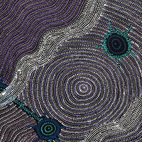Aboriginal Artwork by Shanna Napanangka Williams, Seven Sisters Dreaming, 107x91cm