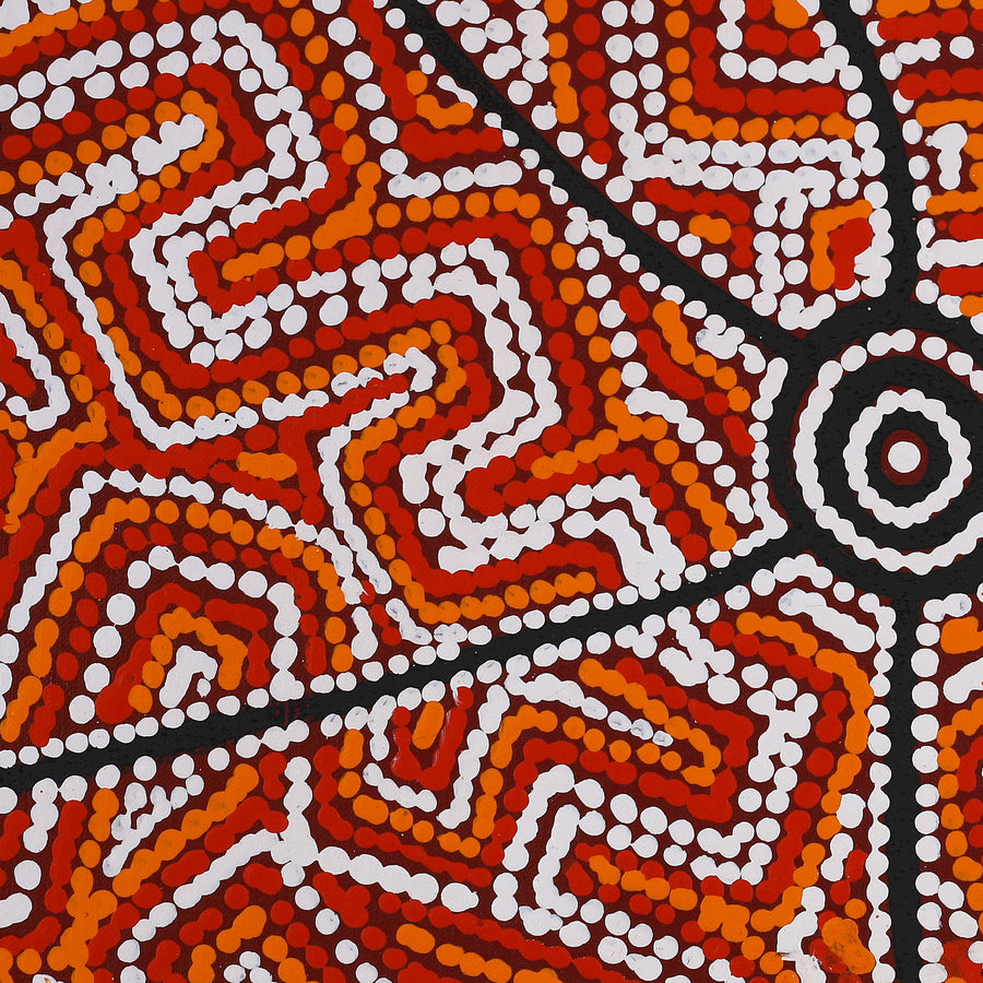 Aboriginal Artwork by Shanna Napanangka Williams, Seven Sisters Dreaming, 152x61cm