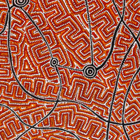 Aboriginal Artwork by Shanna Napanangka Williams, Seven Sisters Dreaming, 152x61cm
