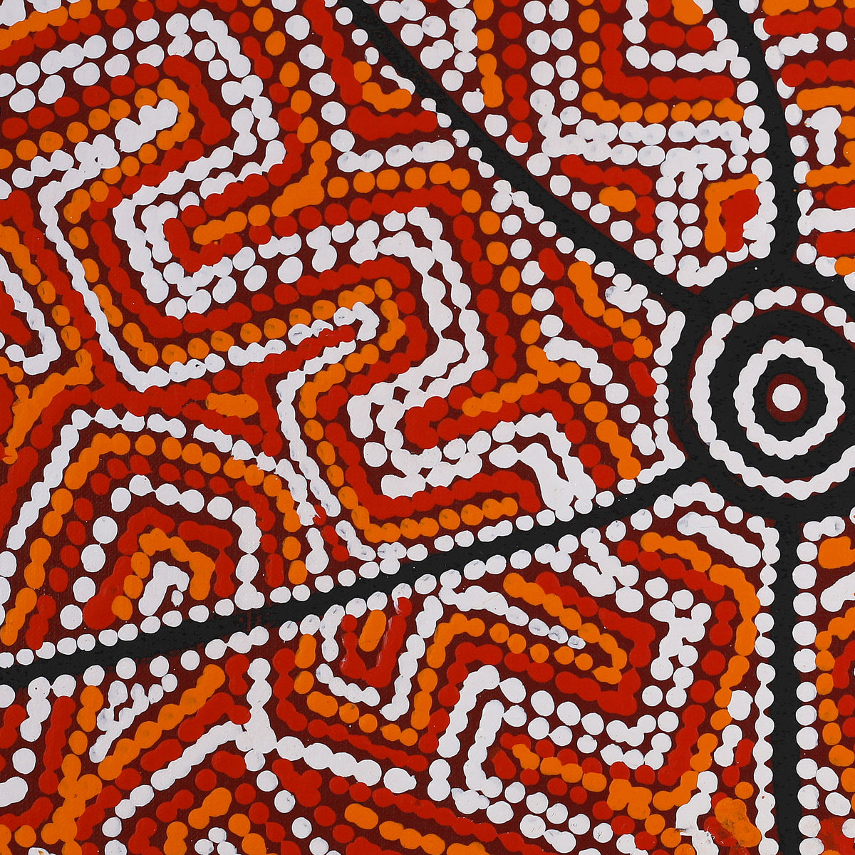 Aboriginal Art by Shanna Napanangka Williams, Seven Sisters Dreaming, 152x61cm - ART ARK®