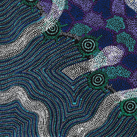 Aboriginal Artwork by Shanna Napanangka Williams, Seven Sisters Dreaming, 76x76cm