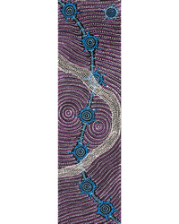 Aboriginal Artwork by Shanna Napanangka Williams, Seven Sisters Dreaming, 107x30cm