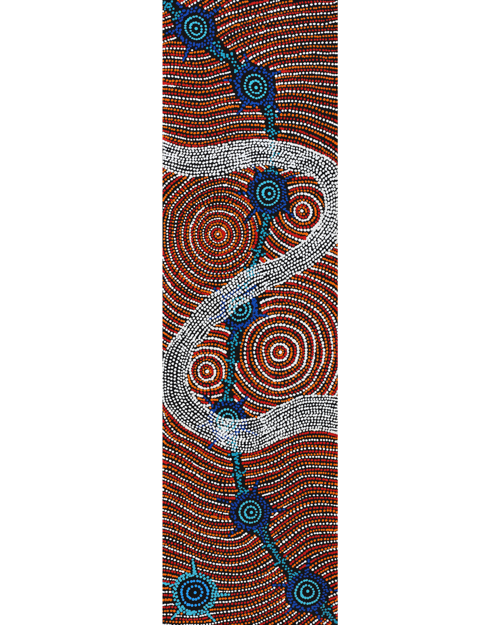 Shanna Napanangka Williams, Seven Sisters Dreaming, 107x30cm