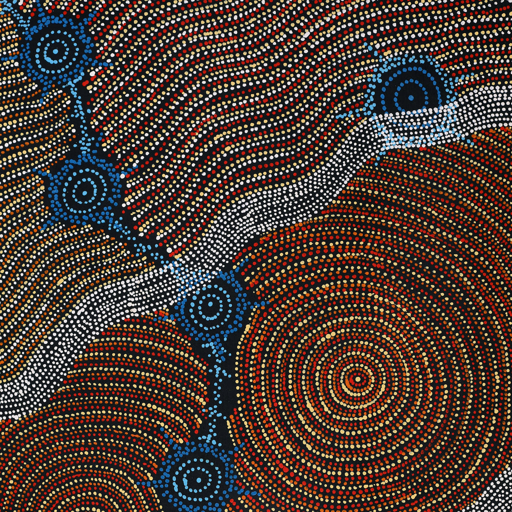 Aboriginal Artwork by Shanna Napanangka Williams, Seven Sisters Dreaming, 107x61cm